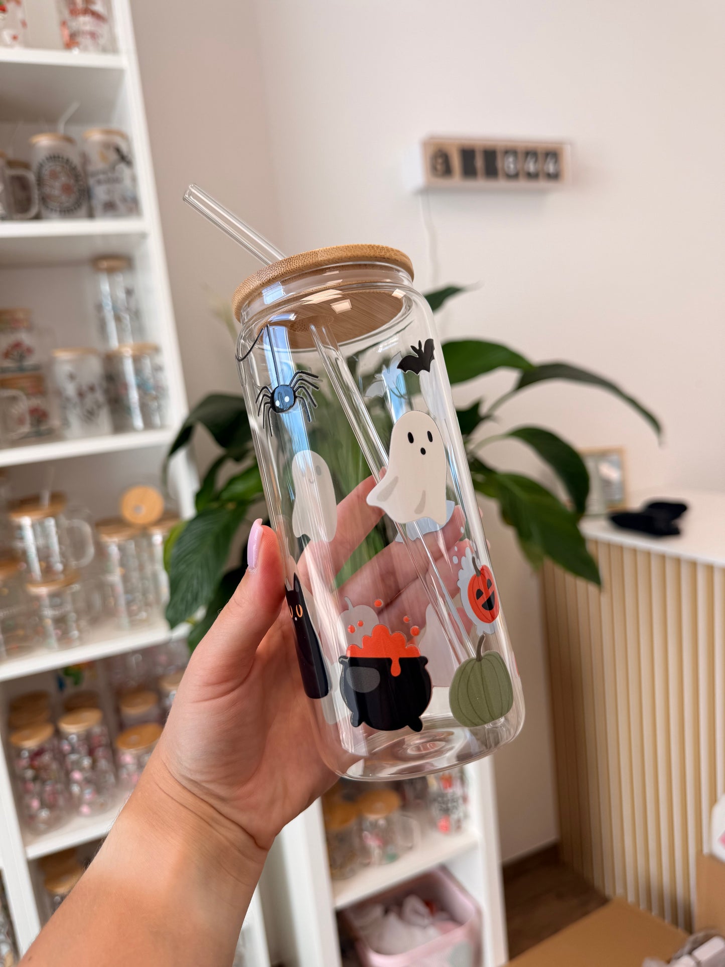 Glass Cup "Spooky“ 20oz