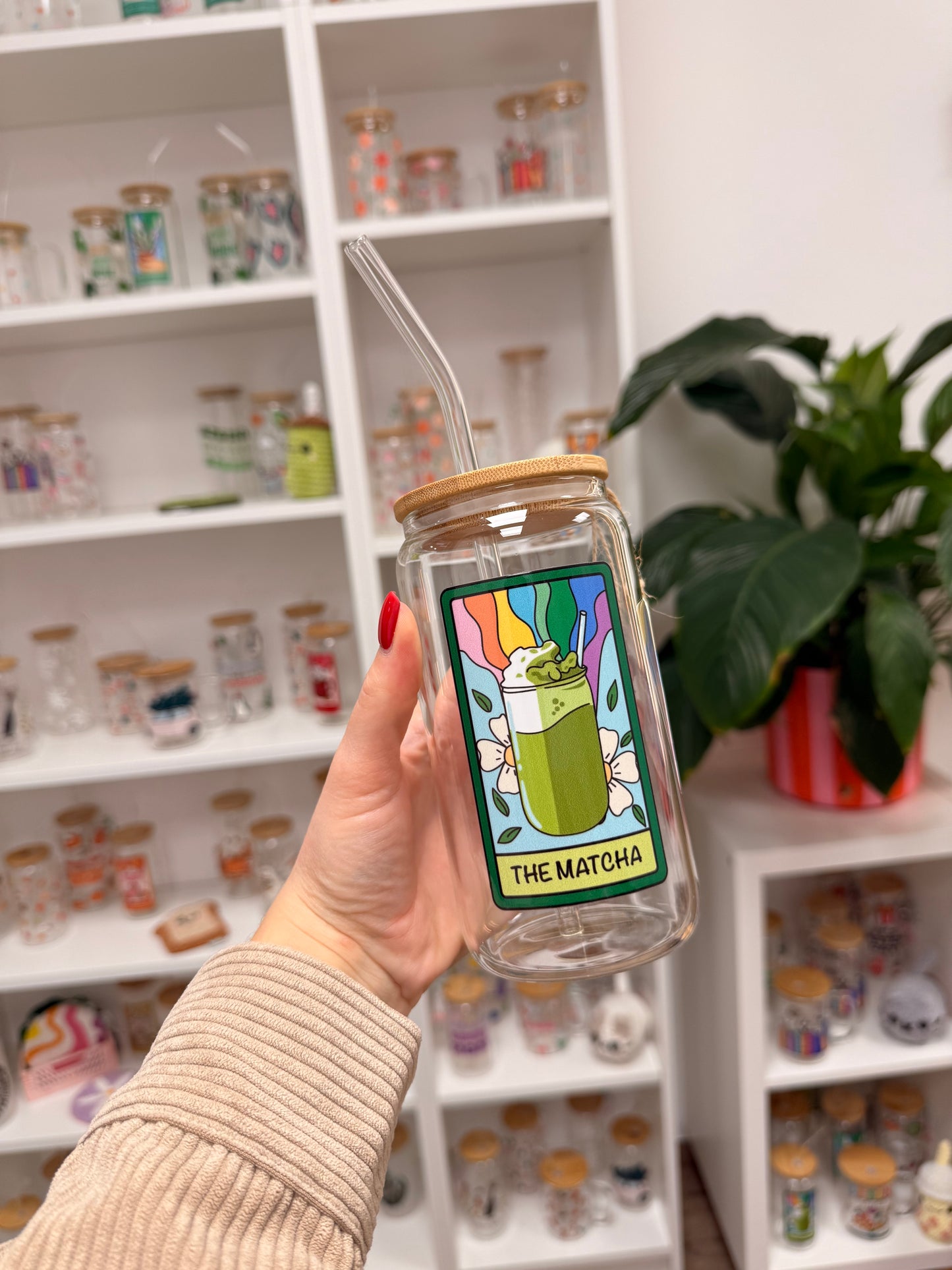 Glass Cup "The Matcha“ 16oz