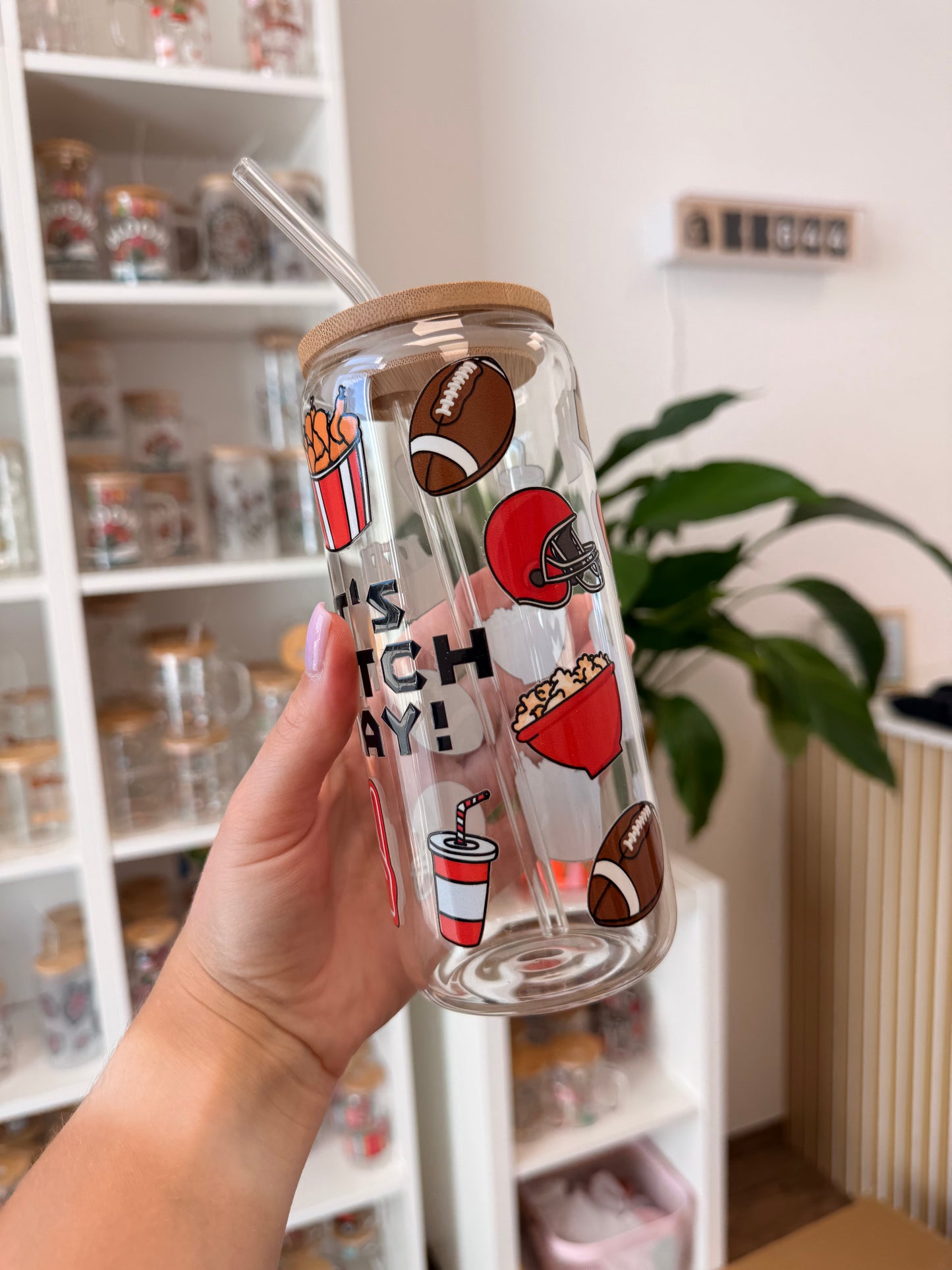Glass Cup "It's Match Day“ 20oz