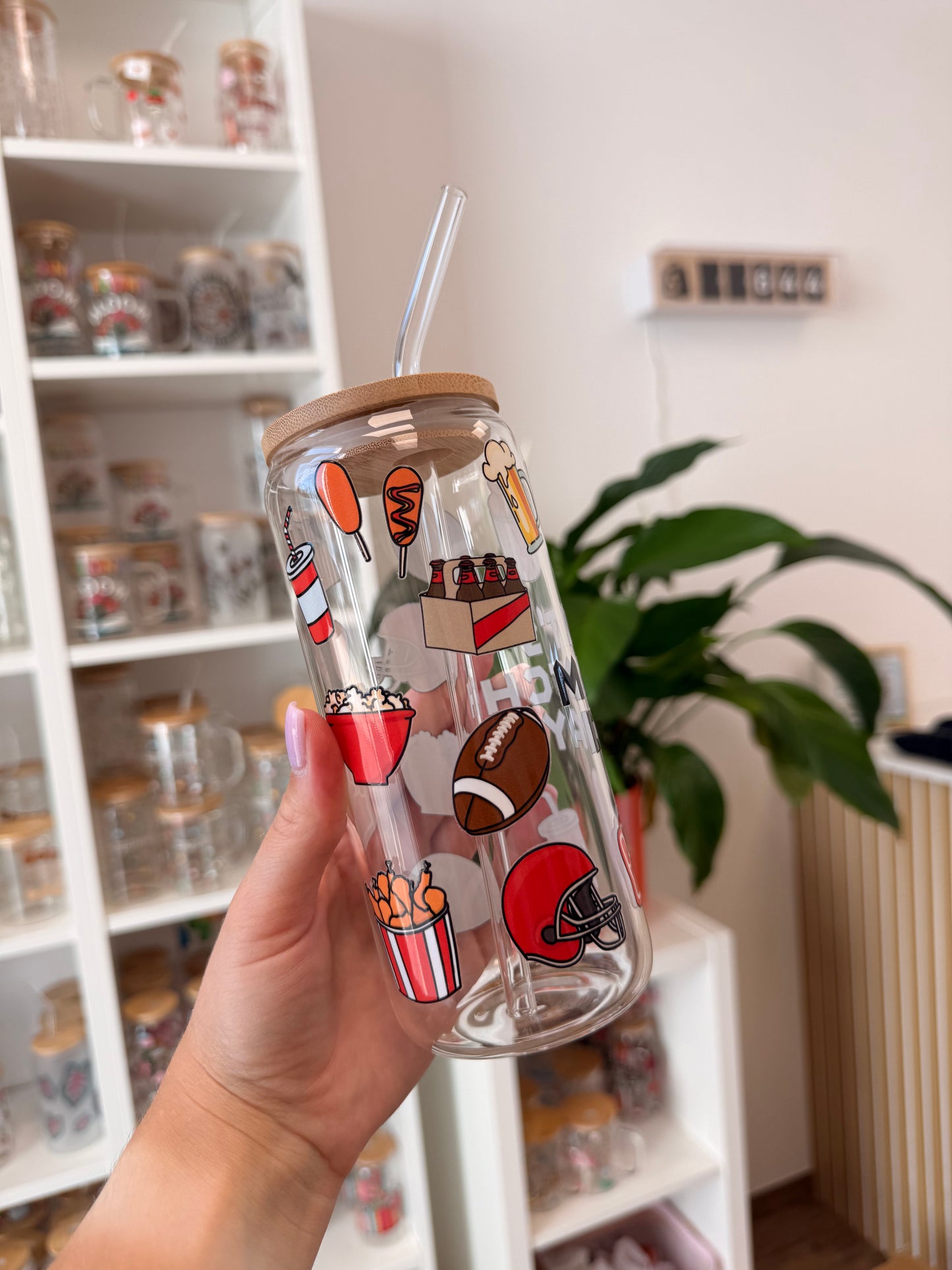 Glass Cup "It's Match Day“ 20oz