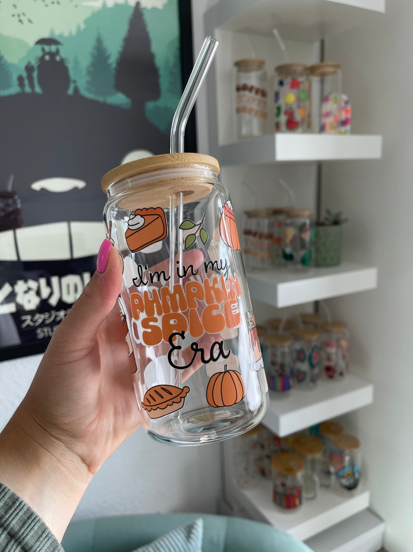 Glass Cup "Pumpkin Spice Era“ 16oz