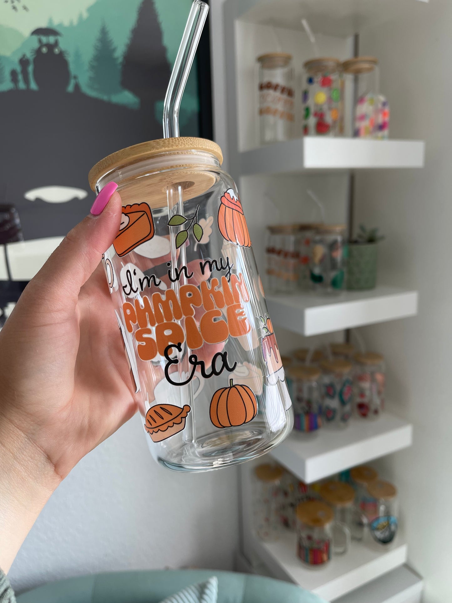 Glass Cup "Pumpkin Spice Era“ 16oz