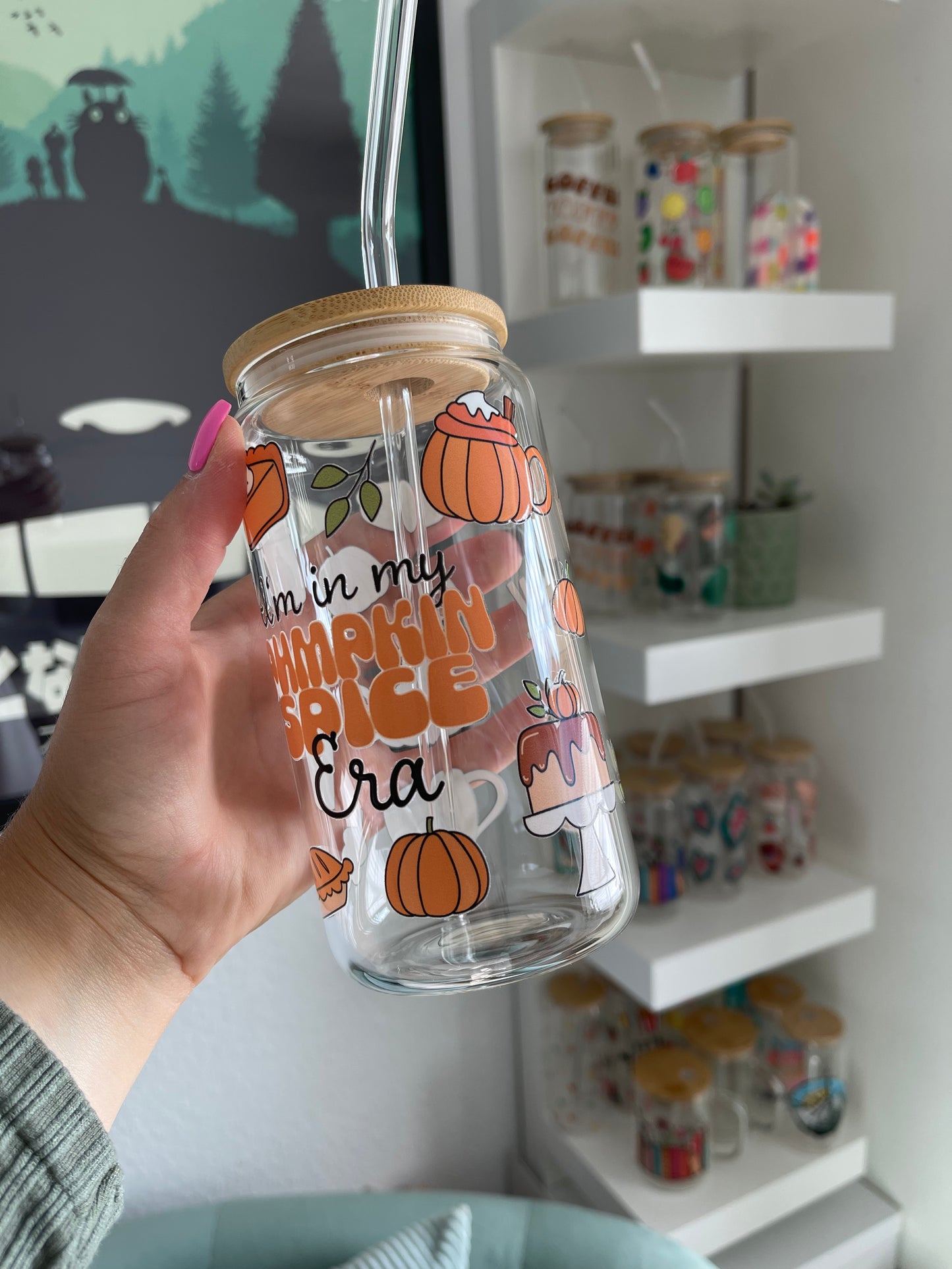 Glass Cup "Pumpkin Spice Era“ 16oz