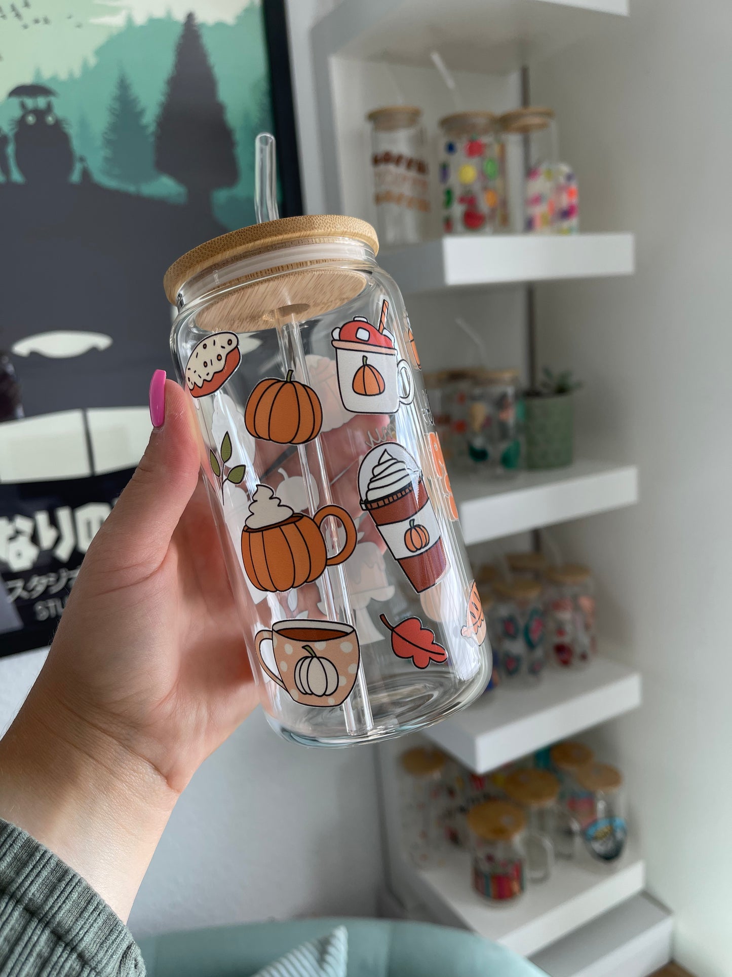 Glass Cup "Pumpkin Spice Era“ 16oz