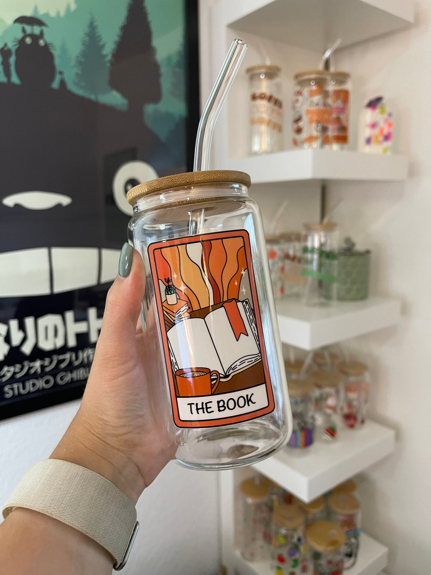 Glass Cup "The Book“ 16oz