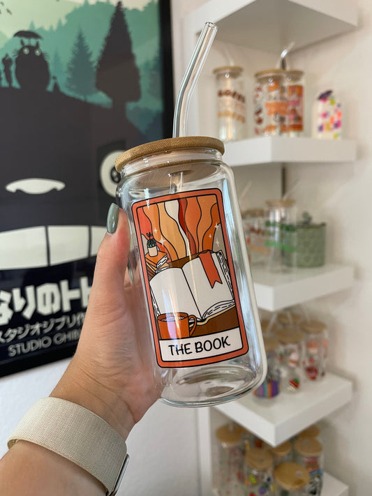 Glass Cup "The Book“ 16oz