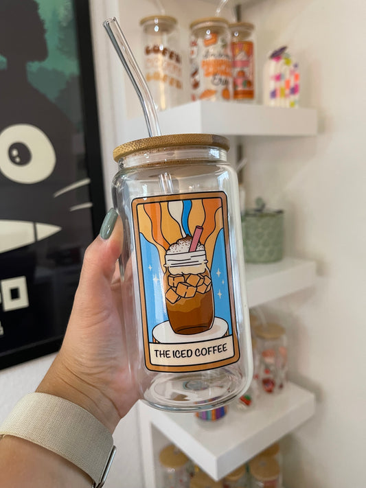 Glass Cup "The Iced Coffee“ 16oz