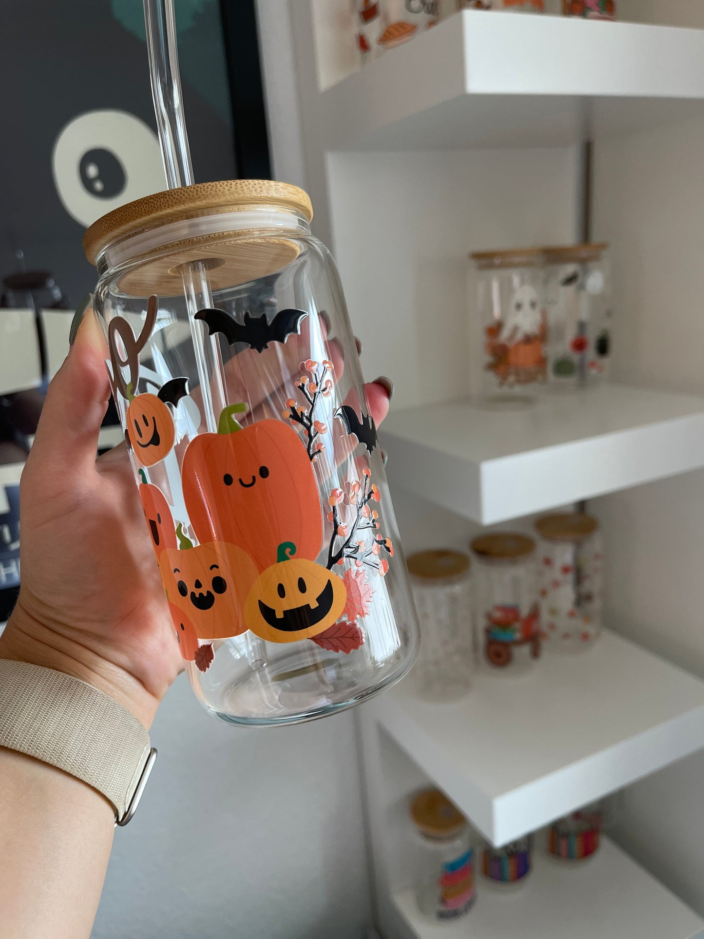 Glass Cup "Boo“ 16oz