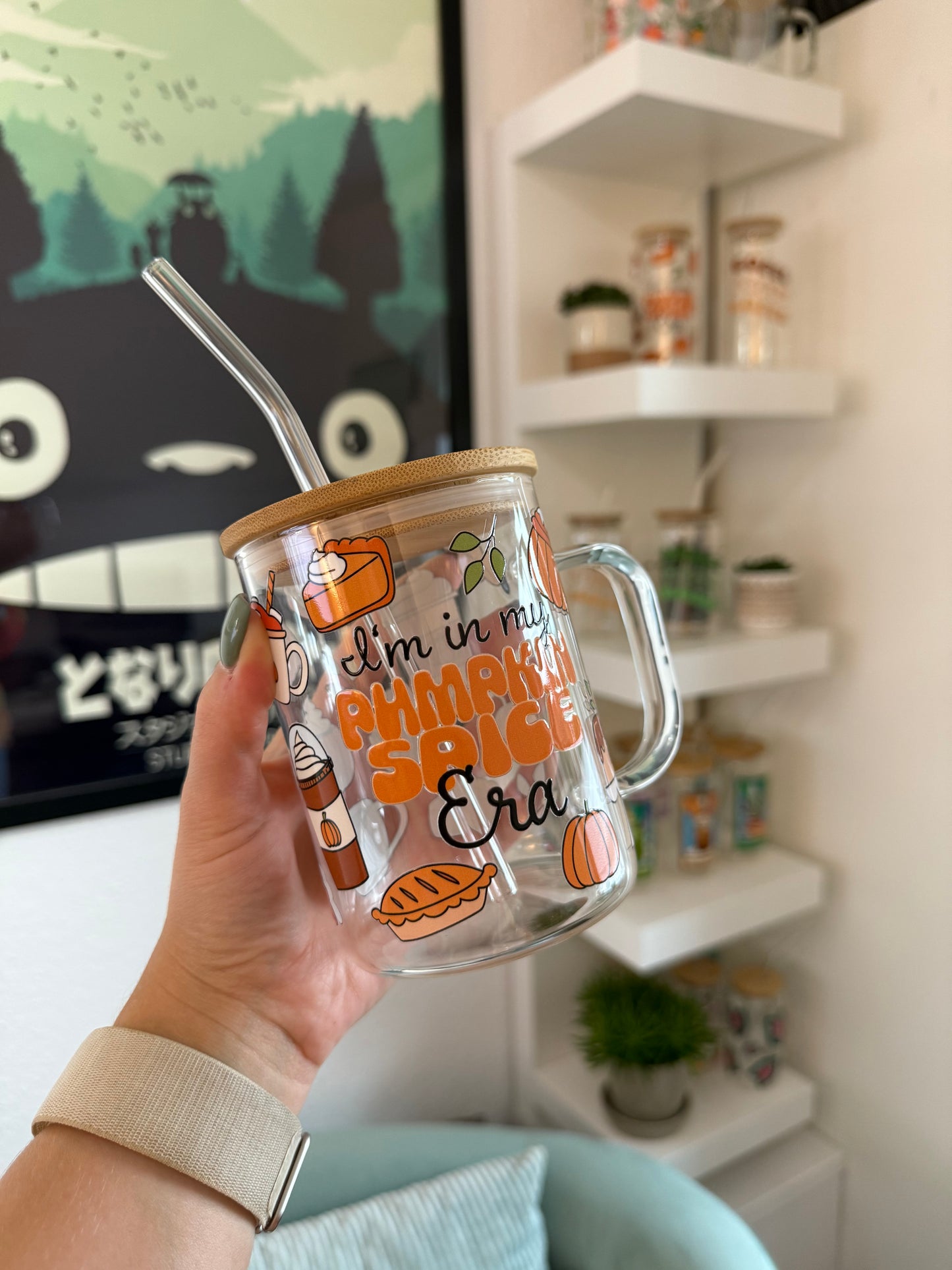 Glass Mug "Pumpkin Spice Era" 17oz