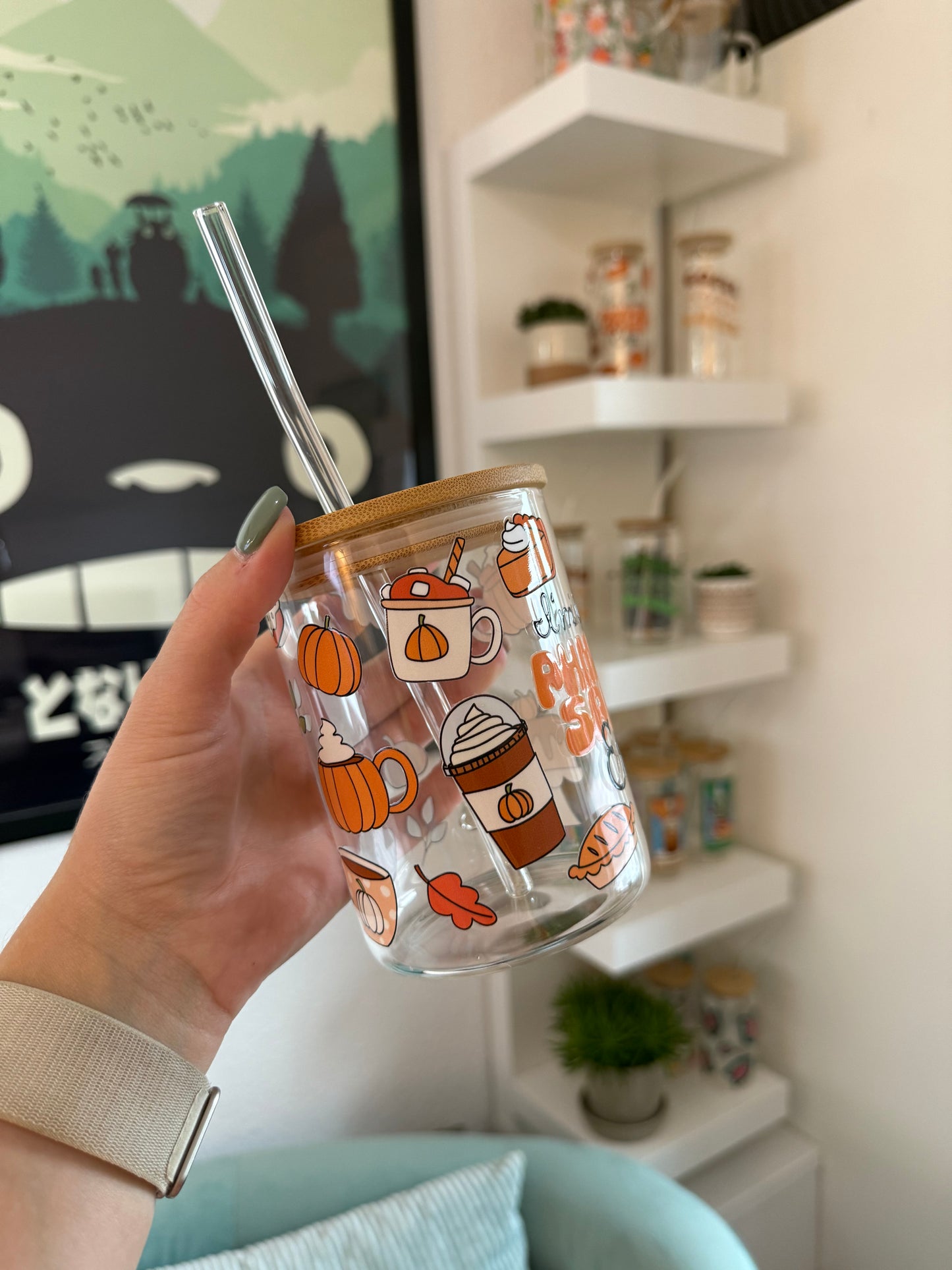 Glass Mug "Pumpkin Spice Era" 17oz