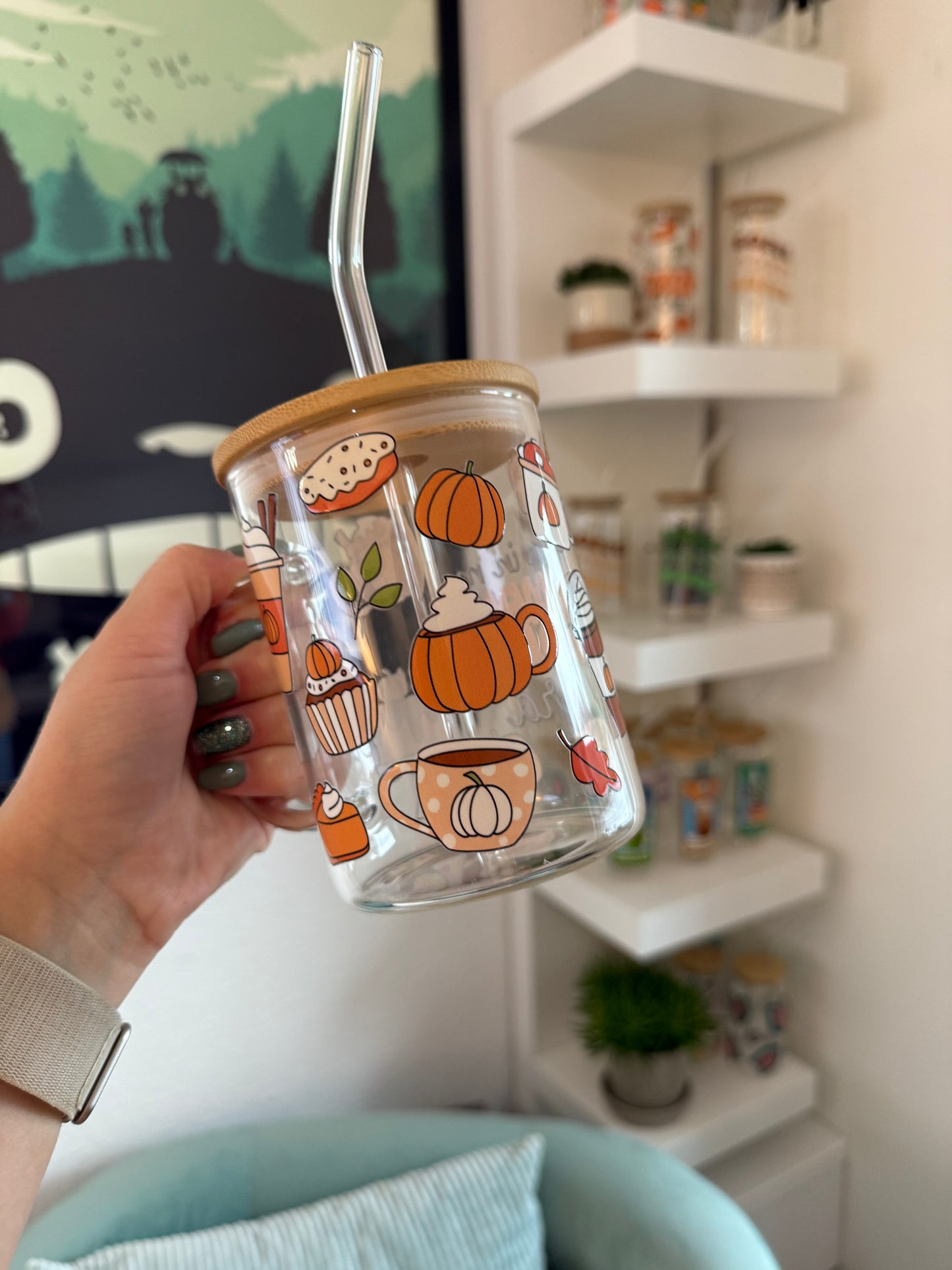 Glass Mug "Pumpkin Spice Era" 17oz