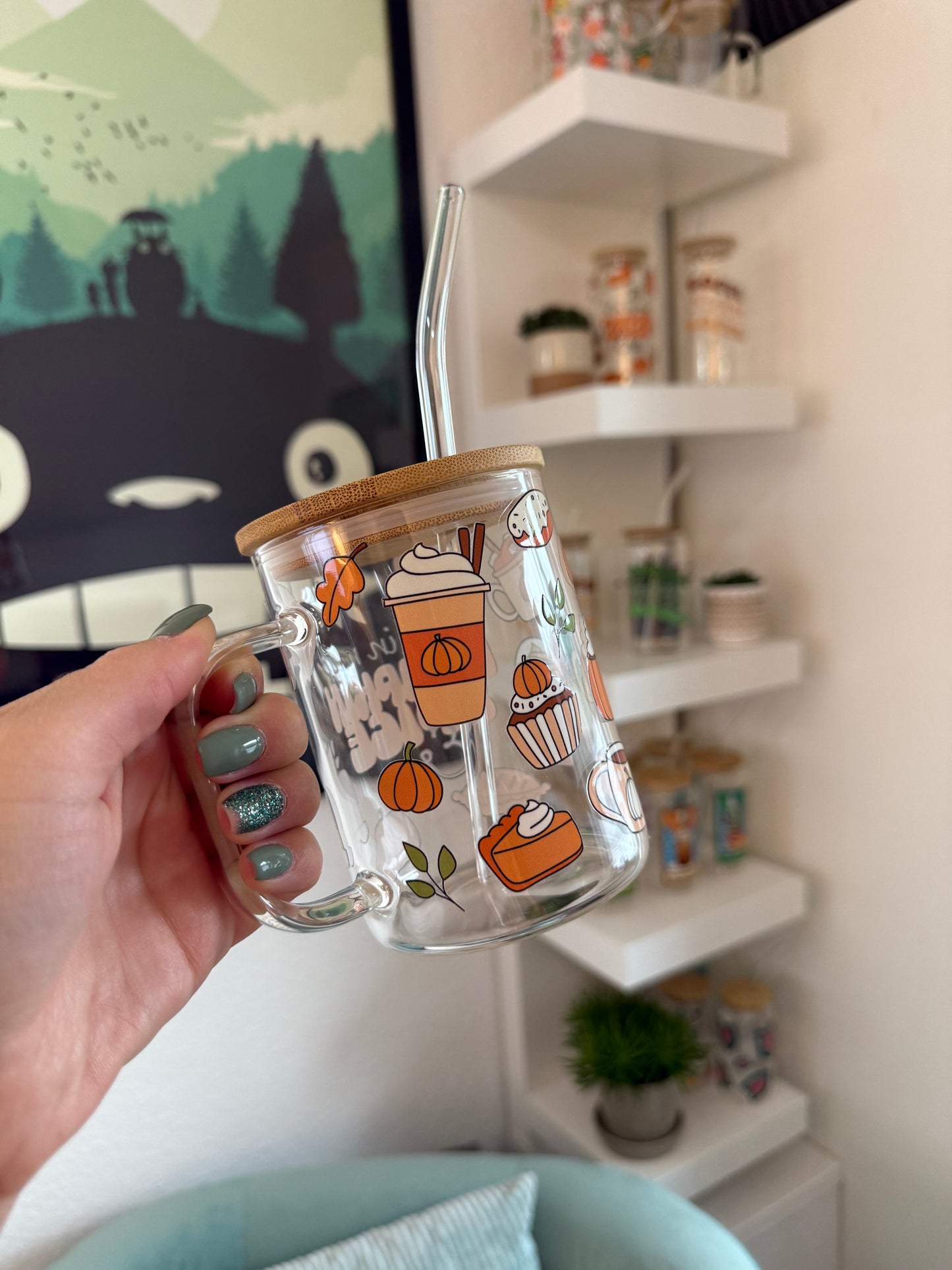 Glass Mug "Pumpkin Spice Era" 17oz