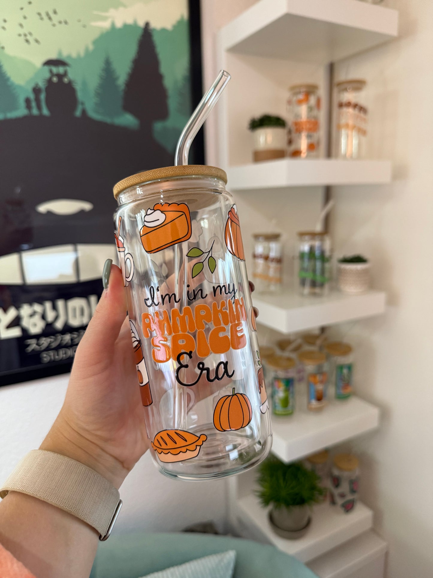 Glass Cup "Pumpkin Spice Era“ doppelwandig 16oz