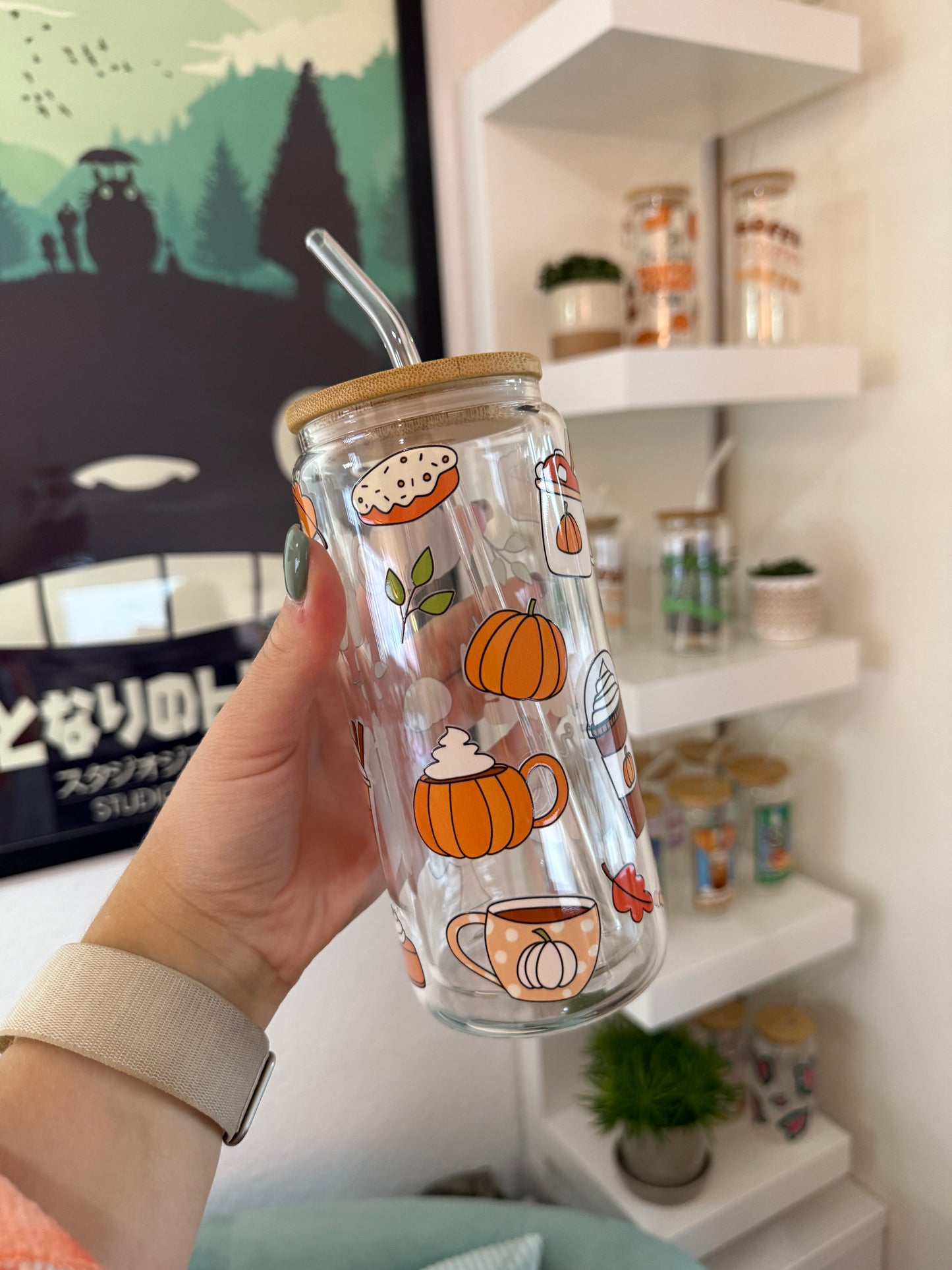 Glass Cup "Pumpkin Spice Era“ doppelwandig 16oz