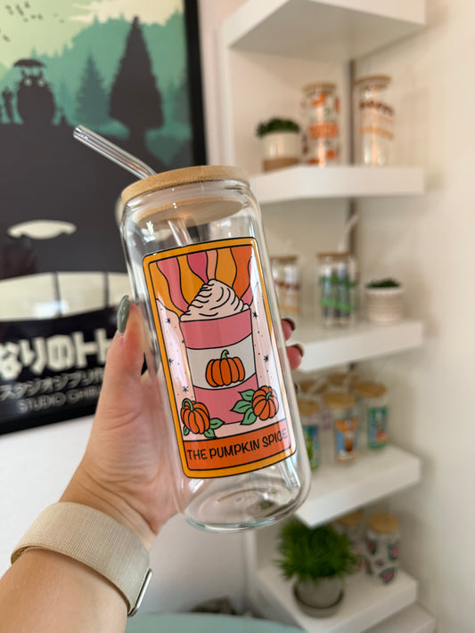 Glass Cup "Pumpkin Spice“ 22oz