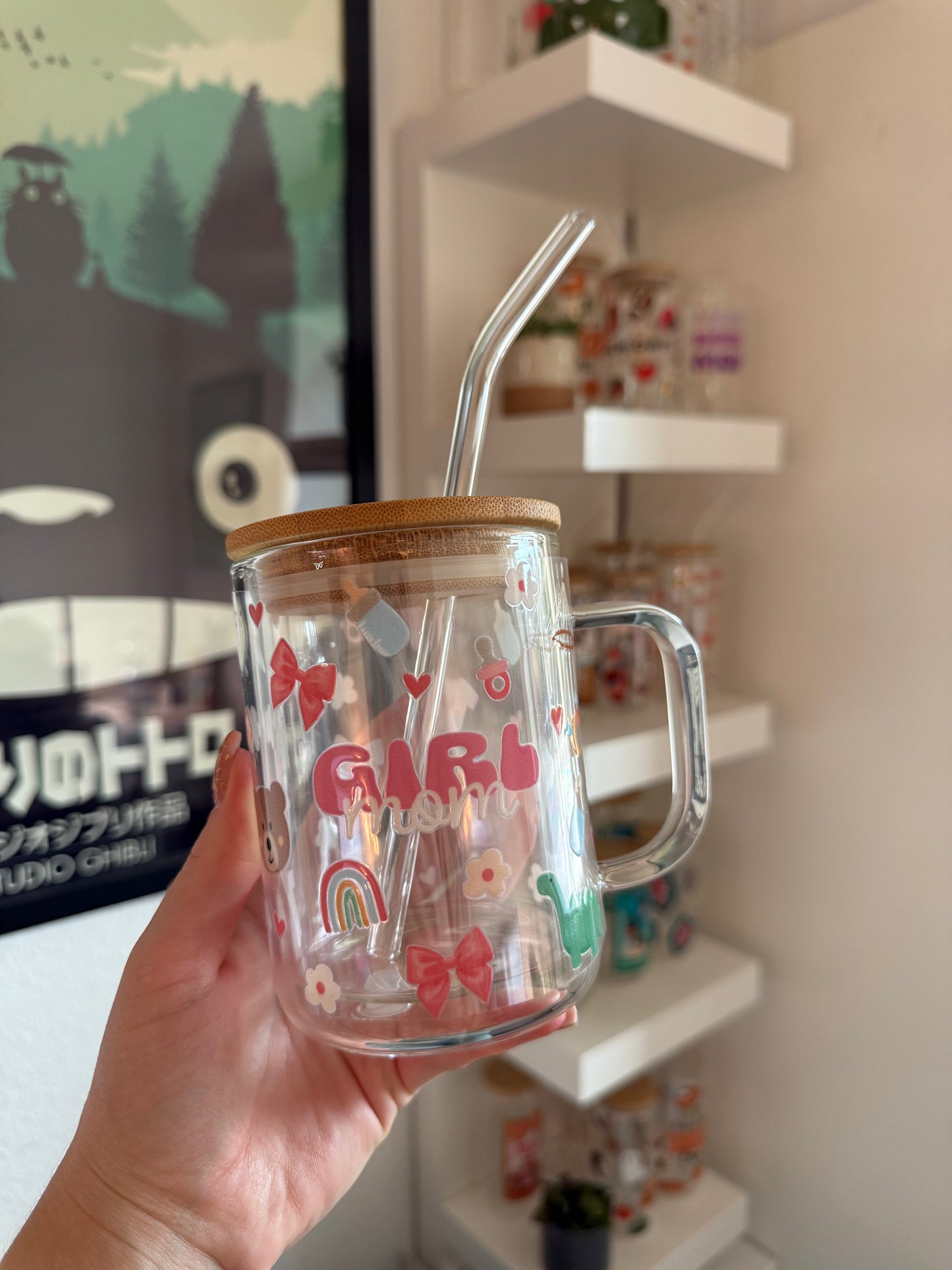 Glass Mug "Girlmom" doppelwandig 15oz