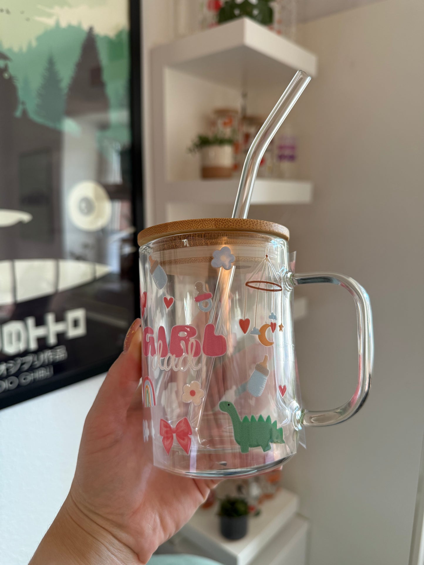 Glass Mug "Girldad" doppelwandig 15oz