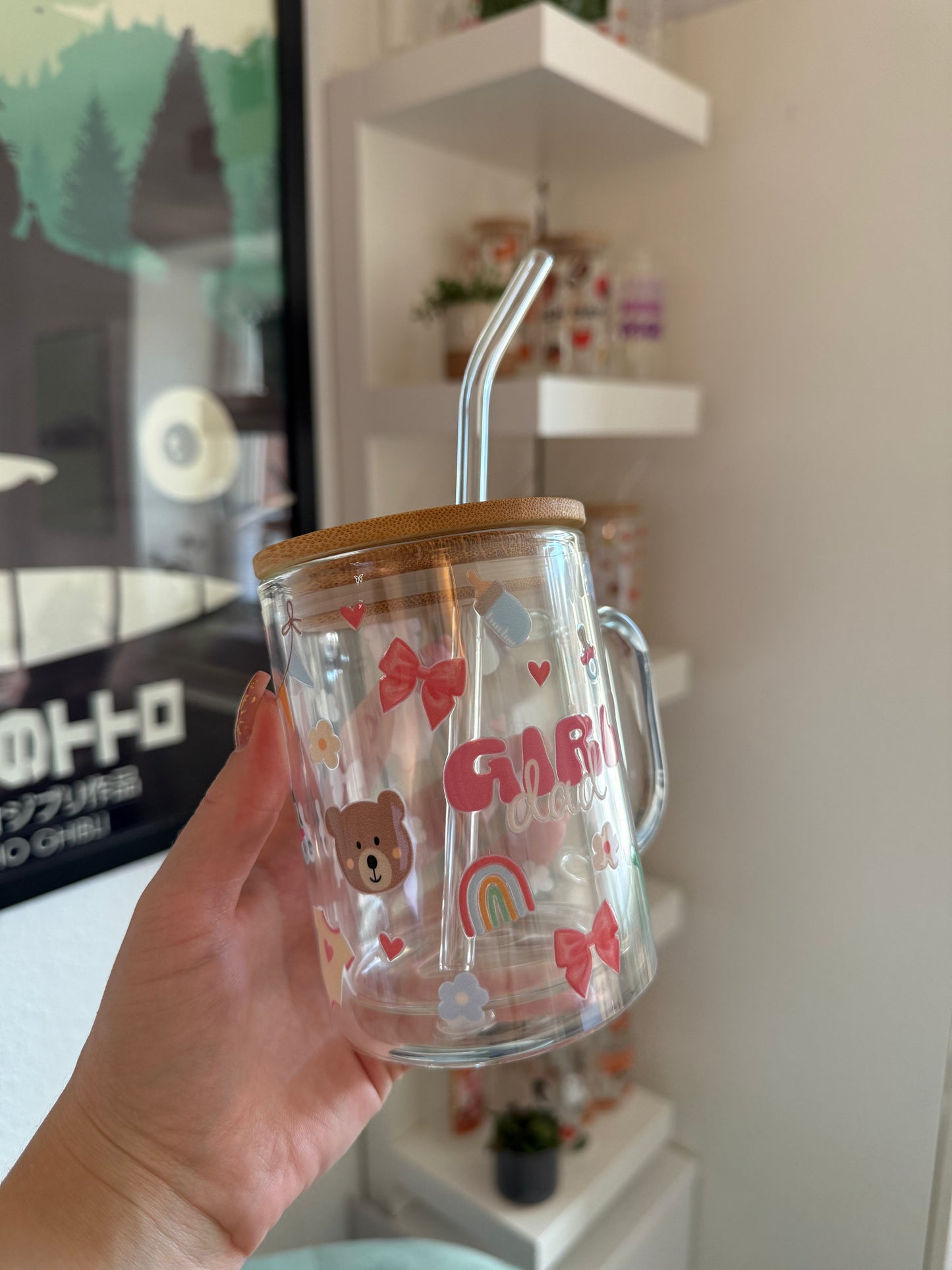 Glass Mug "Girldad" doppelwandig 15oz