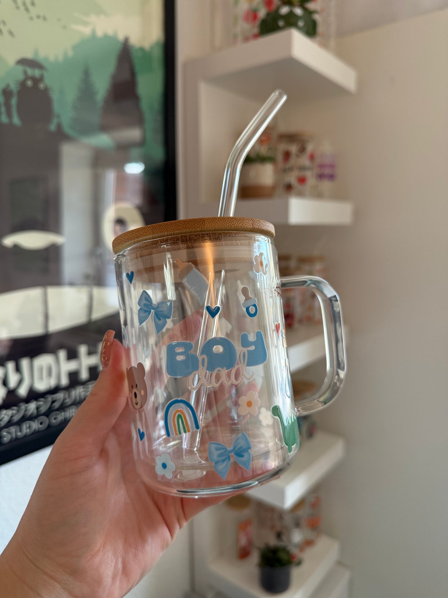 Glass Mug "Boydad" doppelwandig 15oz