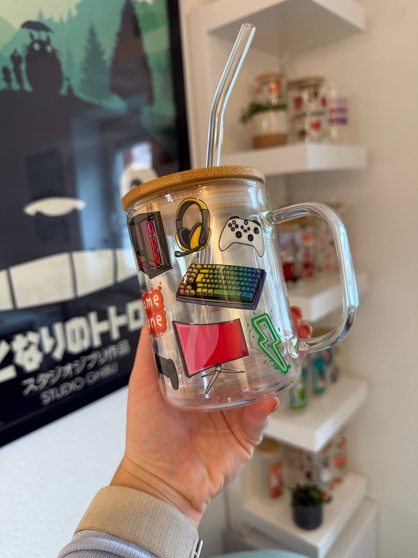 Glass Mug "Gaming“ doppelwandig 15oz