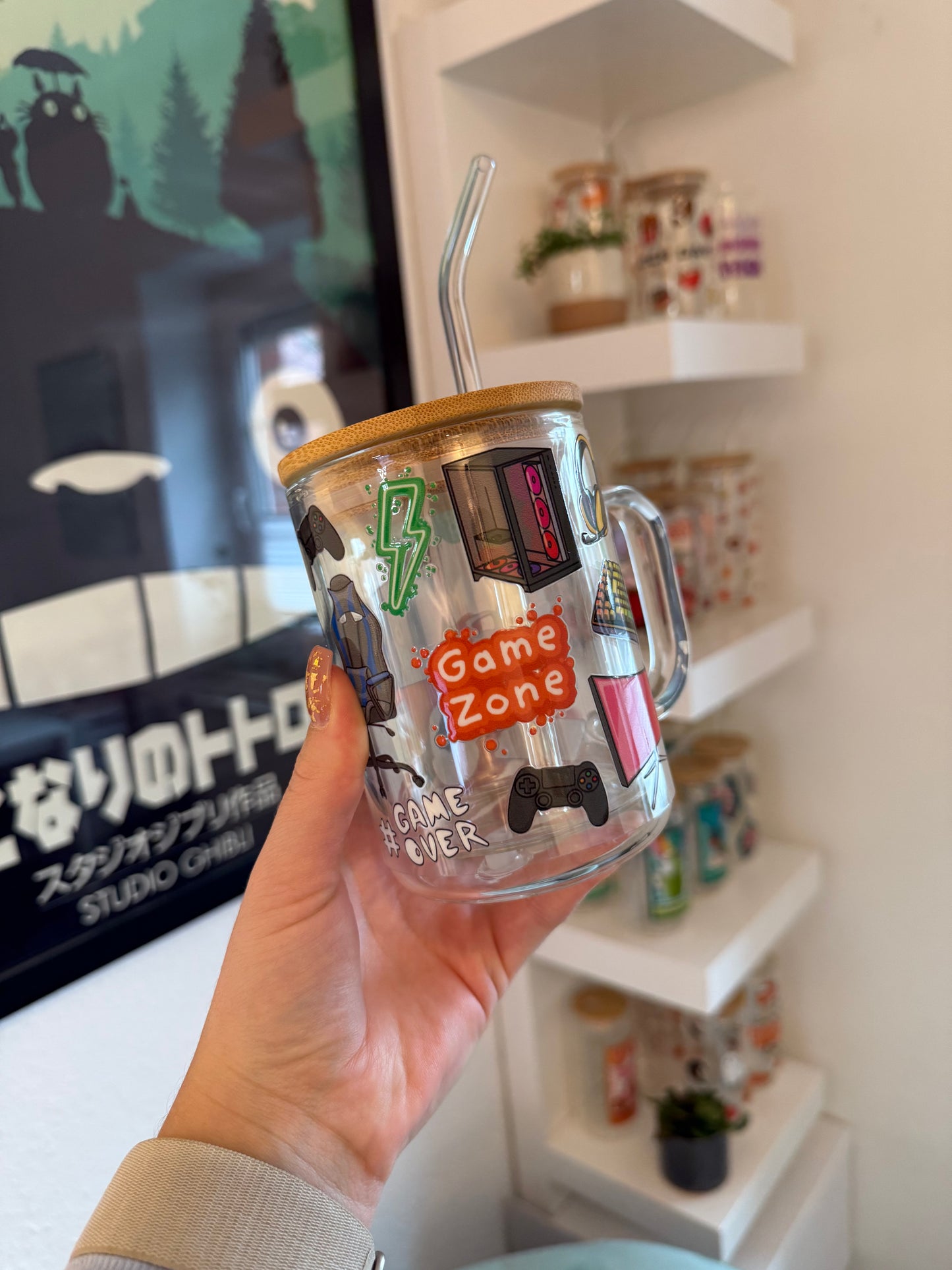 Glass Mug "Gaming“ doppelwandig 15oz