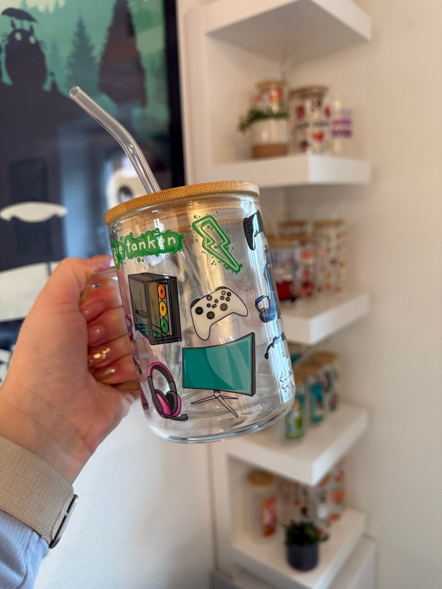 Glass Mug "Gaming“ doppelwandig 15oz