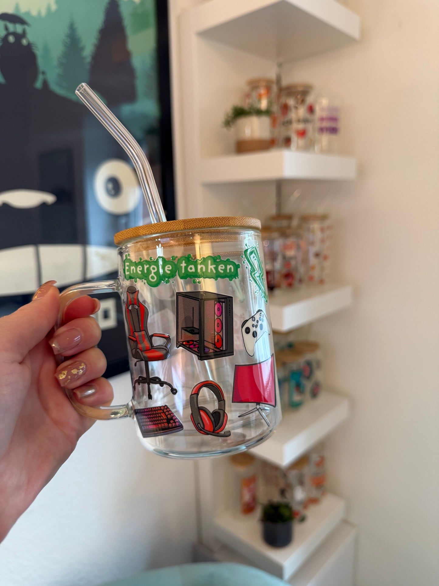 Glass Mug "Gaming“ doppelwandig 15oz