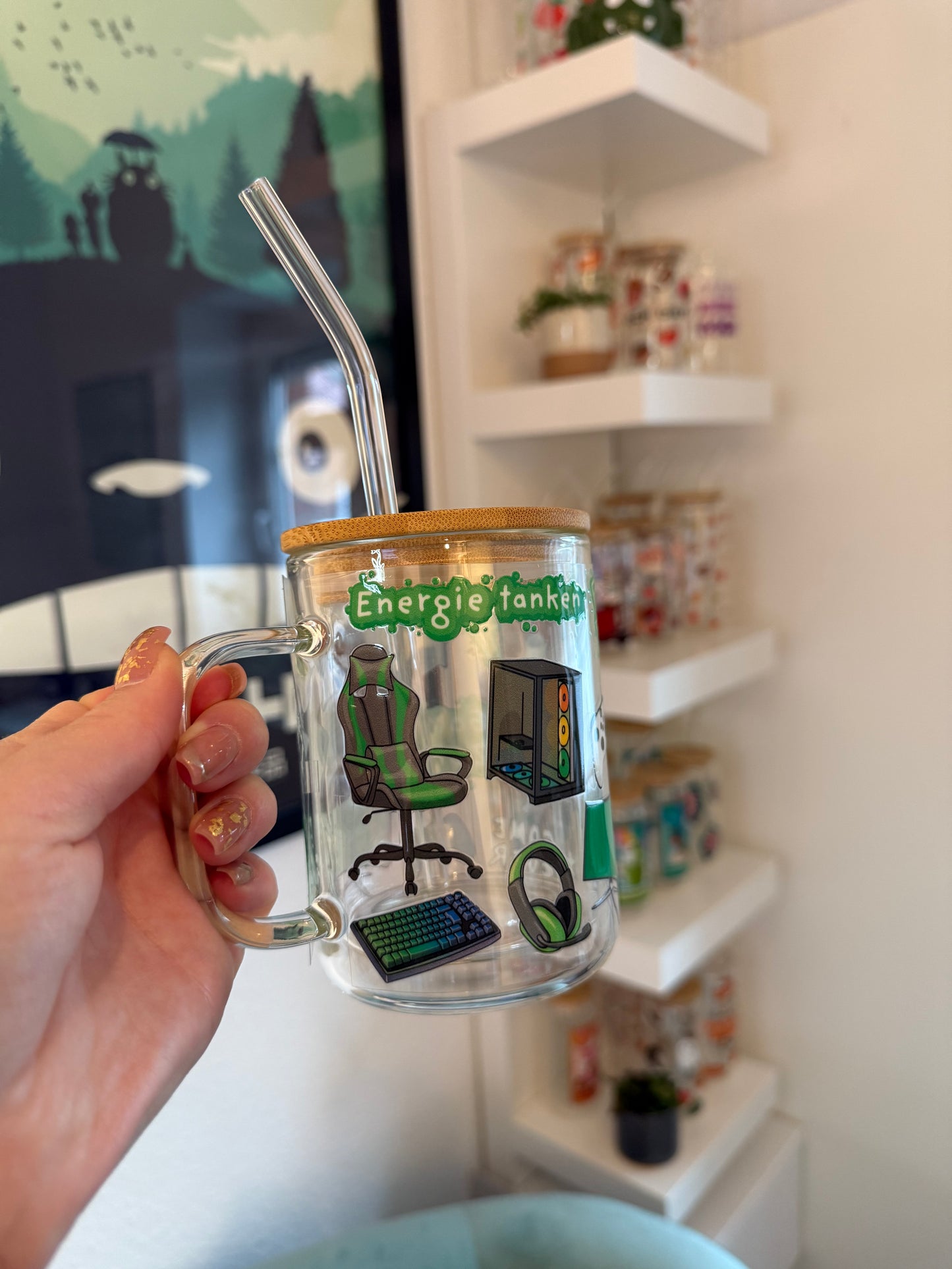 Glass Mug "Gaming“ doppelwandig 15oz