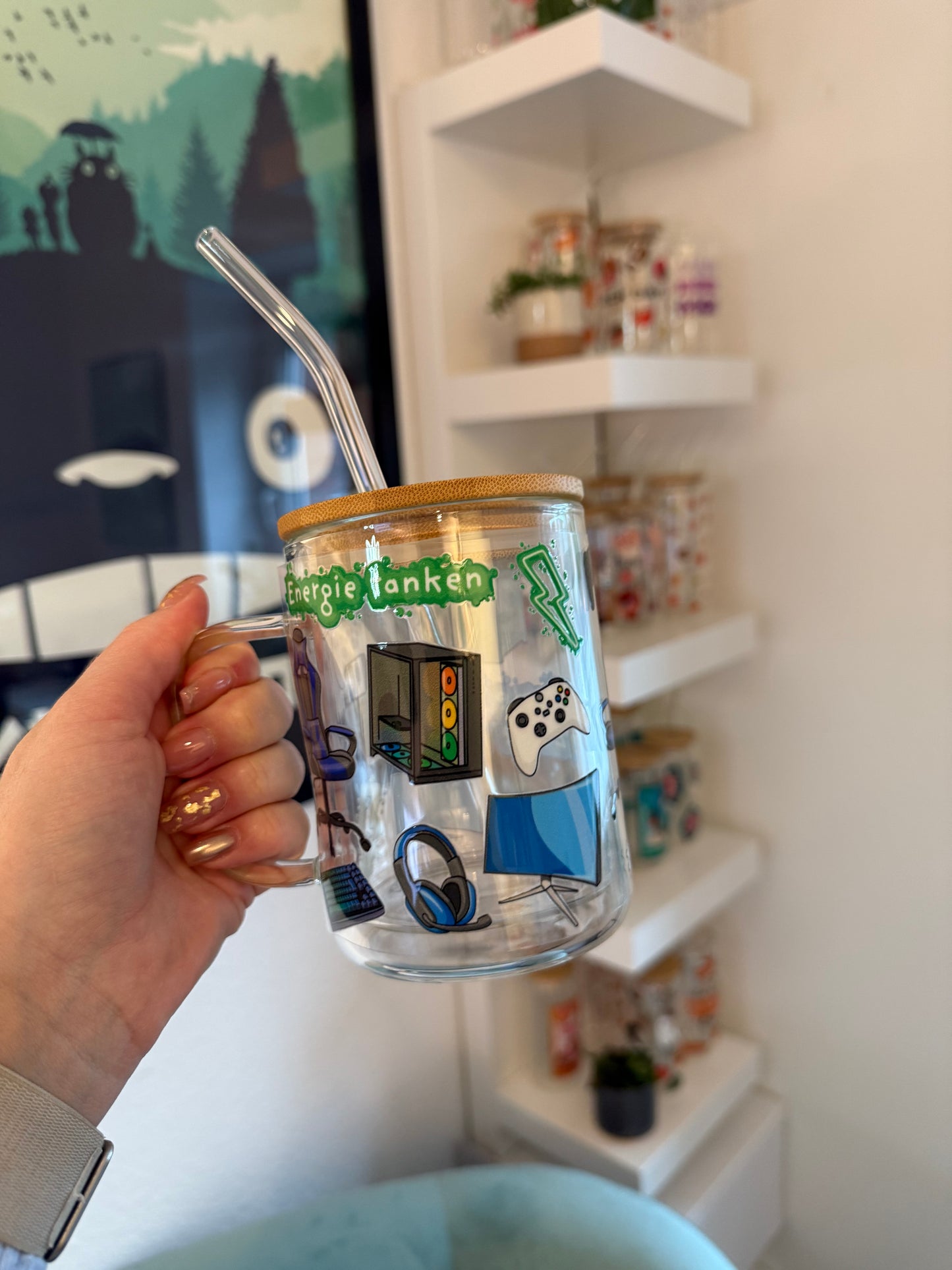 Glass Mug "Gaming“ doppelwandig 15oz