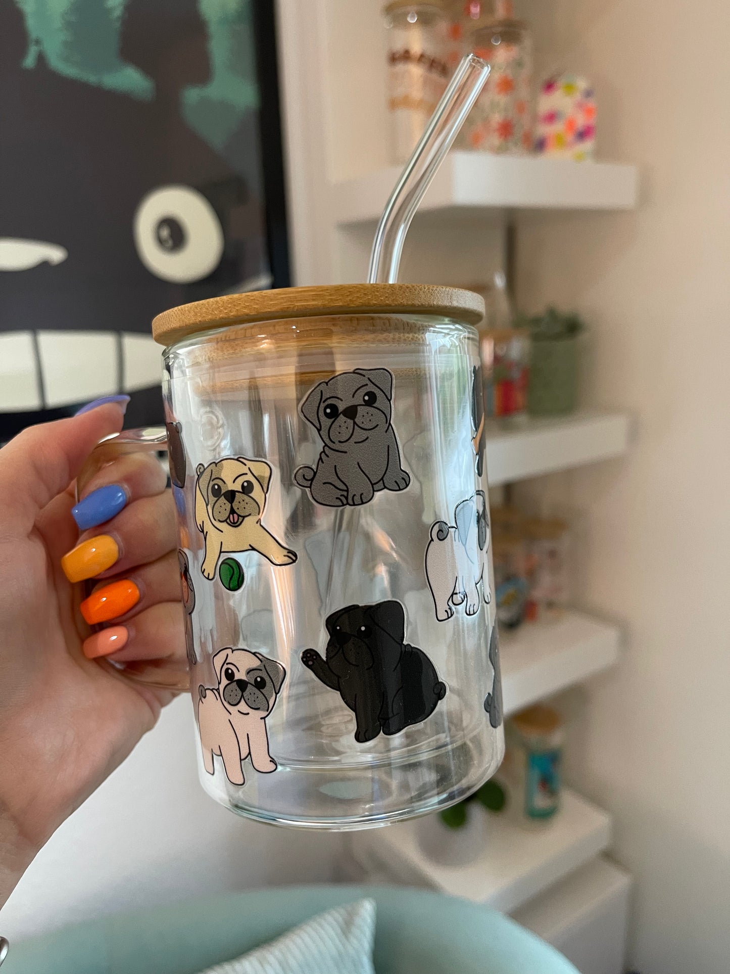 Glass Mug "Pug“ doppelwandig 15oz