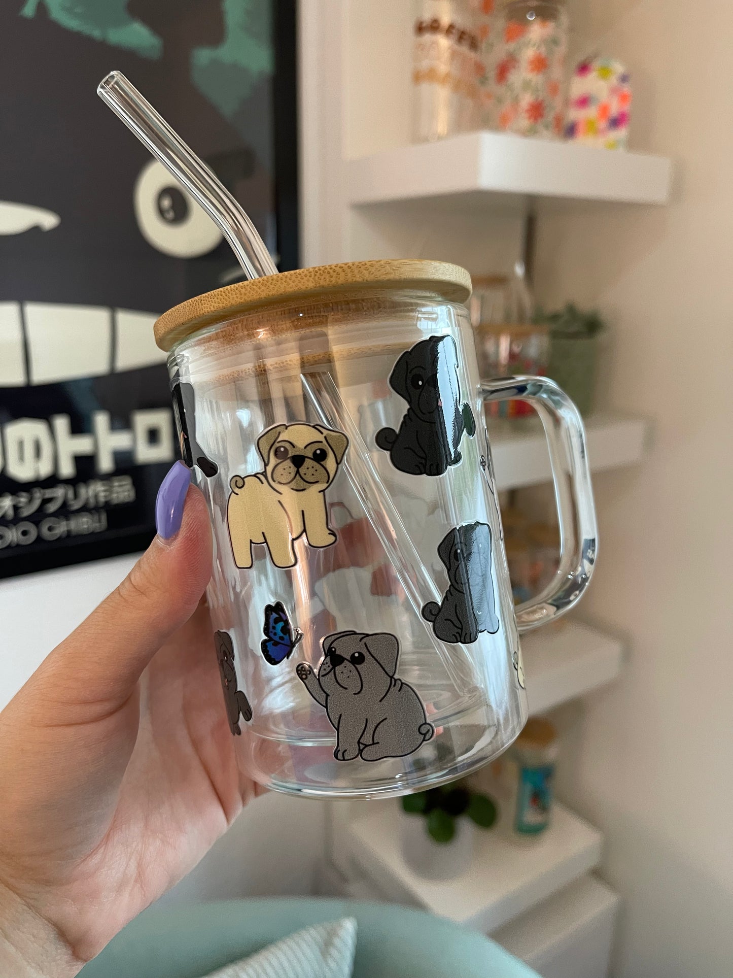 Glass Mug "Pug“ doppelwandig 15oz