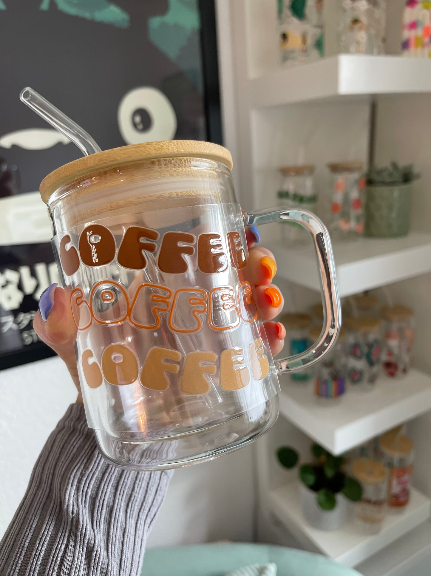 Glass Mug "Coffee" doppelwandig 15oz