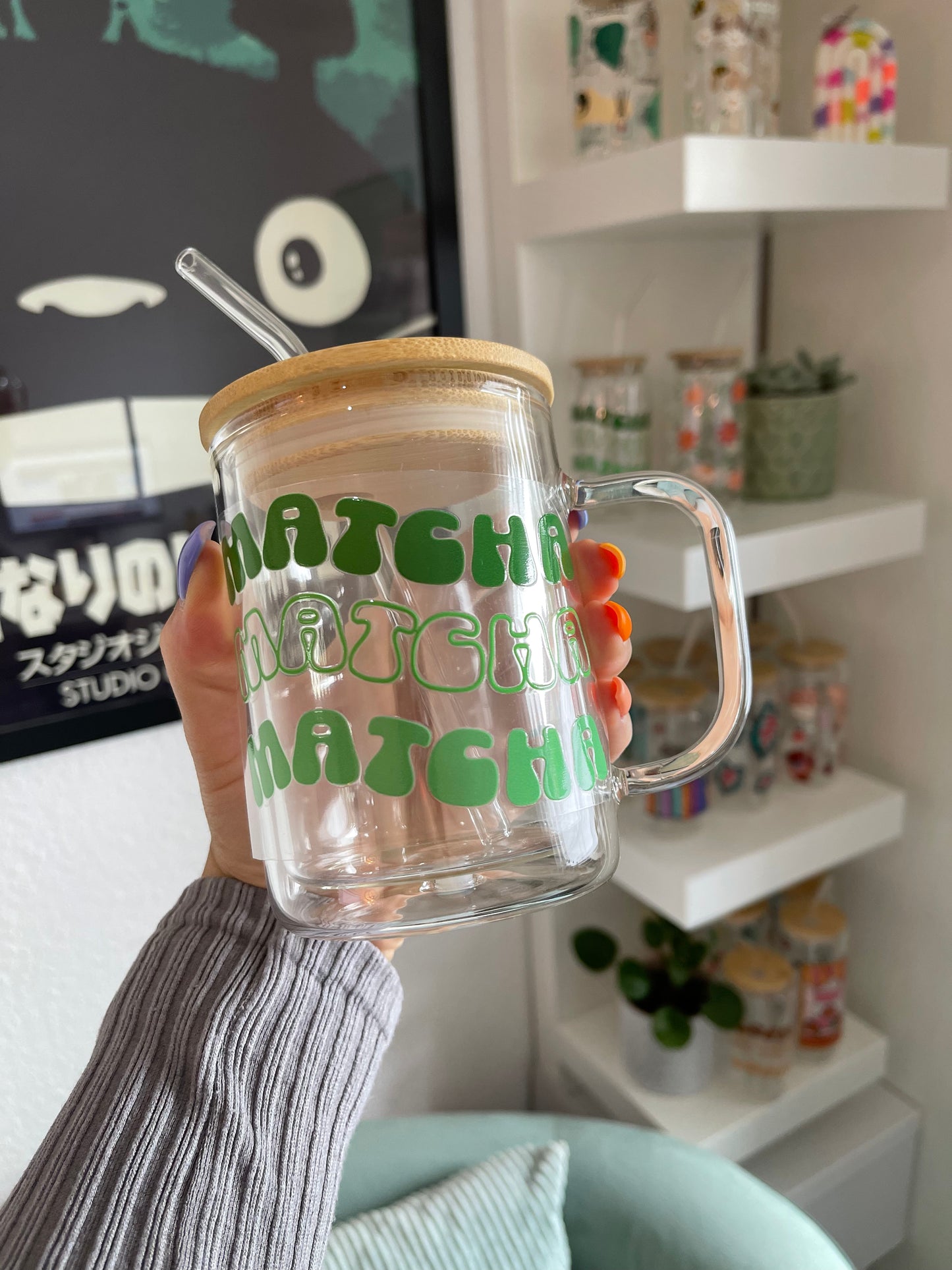 Glass Mug "Matcha" doppelwandig 15oz