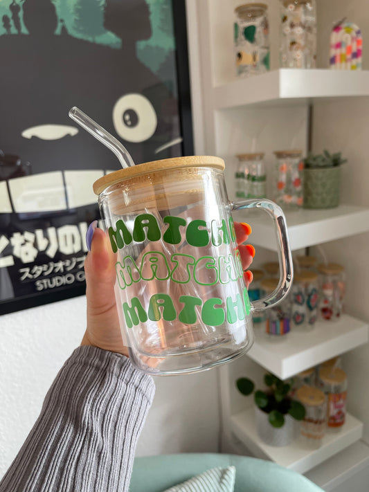 Glass Mug "Matcha" doppelwandig 15oz