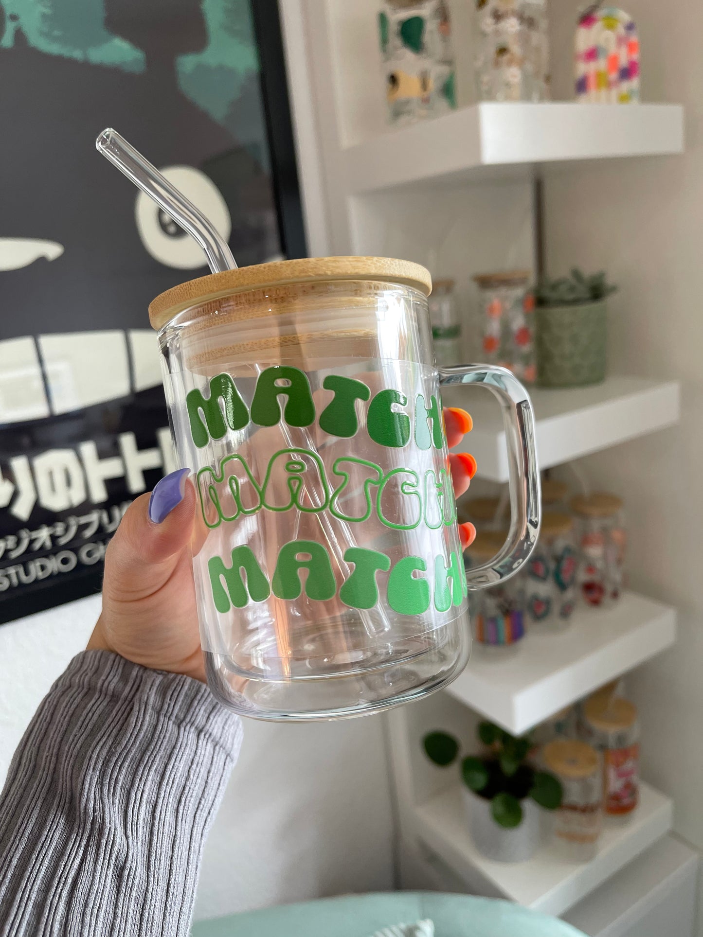 Glass Mug "Matcha" doppelwandig 15oz