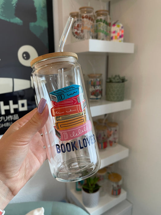 Glass Cup "Book lover“ doppelwandig 16oz